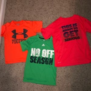Set of 3 tech shirts - boys - UA Nike Adidas